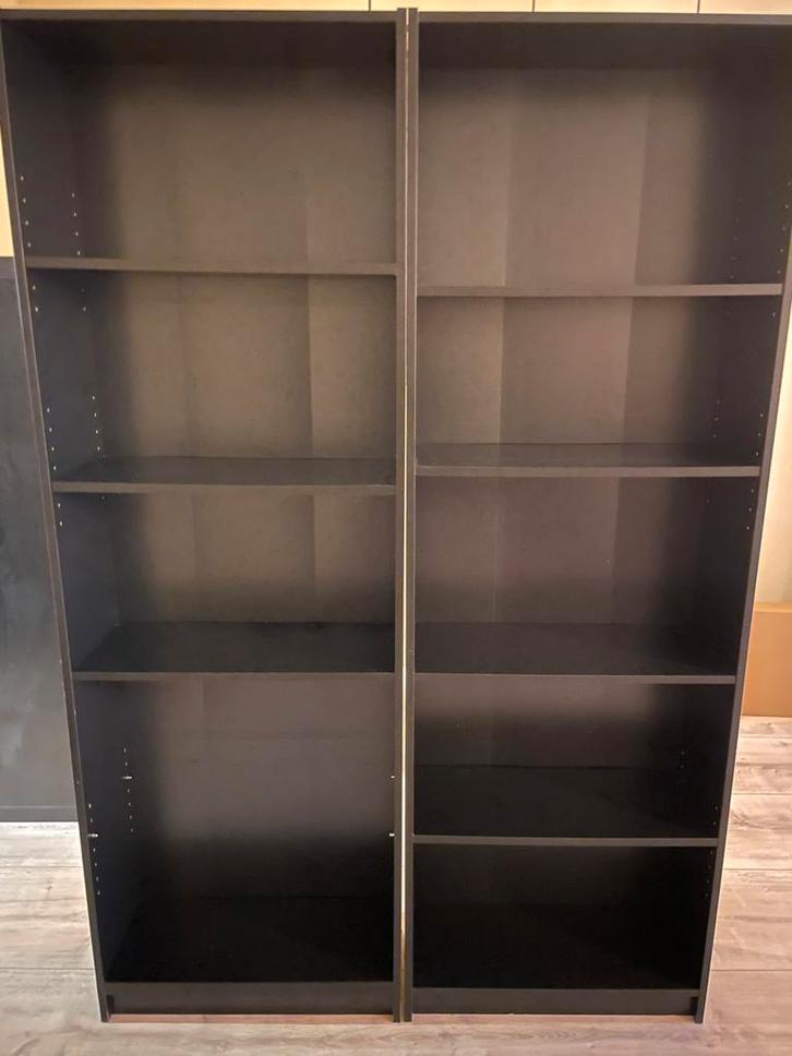 Boekenkast 2x Gersby zwart ikea 180x60, Huis en Inrichting, Kasten | Boekenkasten, Zo goed als nieuw, 50 tot 100 cm, 150 tot 200 cm