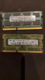 2x 2gb ddr3 laptop geheugen, Computers en Software, RAM geheugen, 2 GB, Laptop, Zo goed als nieuw, DDR3