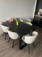Eettafel + 4 stoelen (tafel los voor 30EU), Huis en Inrichting, Stoelen, Ophalen, Wit, Zo goed als nieuw, Vijf, Zes of meer stoelen