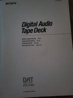 Sony Dat DTC-57ES.(gebruiksaanwijzing), Ophalen of Verzenden, Sony