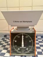 Vintage Soehnle keukenweegschaal ijzeren behuizing oranje, Ophalen of Verzenden, Zo goed als nieuw