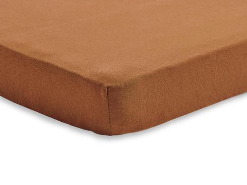 Sale Hoeslaken Jersey 60 x120 cm Caramel Jollein, Kinderen en Baby's, Kinderkamer | Beddengoed, Nieuw, Hoeslaken of Sloop, Bruin