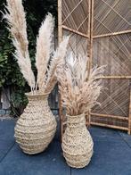 NIEUW! Zeegras vaas en kruik uit marokko, Overige materialen, Overige kleuren, 50 tot 75 cm, Ophalen of Verzenden