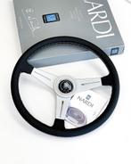 Nardi Classico 390mm stuur sportstuur leder zwart zilver