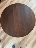 Bieden Mooie bruine ronde salon tafel, Huis en Inrichting, Tafels | Salontafels, Rond, Zo goed als nieuw, Minder dan 50 cm, 50 tot 100 cm