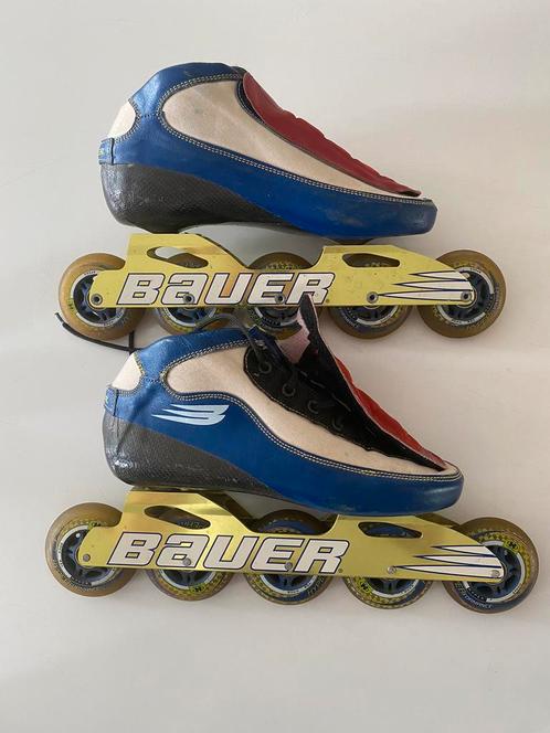 Bauer skeelers maat 44 (43) inline skates, Sport en Fitness, Skeelers, Zo goed als nieuw, Inline skates 4 wielen, Bauer, Ophalen of Verzenden
