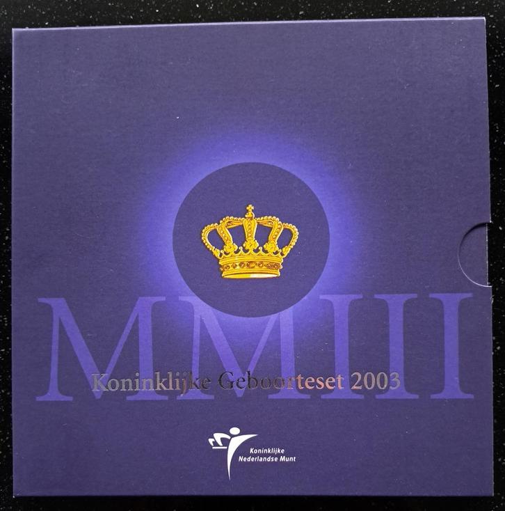 Themaset 2003 Geboorte Amalia, Postzegels en Munten, Munten | Nederland, Setje, Euro's, Koningin Beatrix, Ophalen of Verzenden