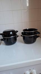 2 mosselpannen eenpersoons mosselpan 2x, Huis en Inrichting, Ophalen of Verzenden, Zo goed als nieuw, Pannenset