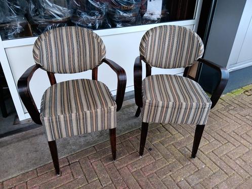 28 Satelliet restaurantstoelen, Huis en Inrichting, Stoelen, Zo goed als nieuw, Vijf, Zes of meer stoelen, Hout, Stof, Ophalen