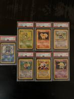 Pokemon Base Set 1999 PSA 9 - 7 Kaarten, Hobby en Vrije tijd, Verzamelkaartspellen | Pokémon, Ophalen of Verzenden, Zo goed als nieuw