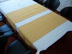 Okergele tafellopers 2 stuks nog nieuw, Ophalen of Verzenden, Nieuw, Rechthoek