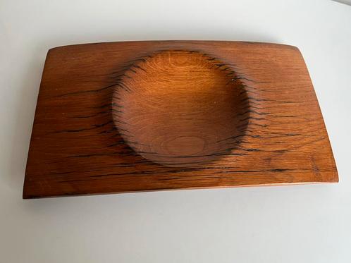 Vintage Deens Design Teakhouten Schaal Cirkel Jaren 60, Huis en Inrichting, Woonaccessoires | Schalen en Manden, Ophalen of Verzenden