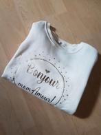 Trui wit met opdruk one size, Verzenden, Nieuw, Wit