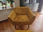 Woood Rocco fauteuil okergeel, Huis en Inrichting, Fauteuils, Ophalen, Gebruikt, 50 tot 75 cm