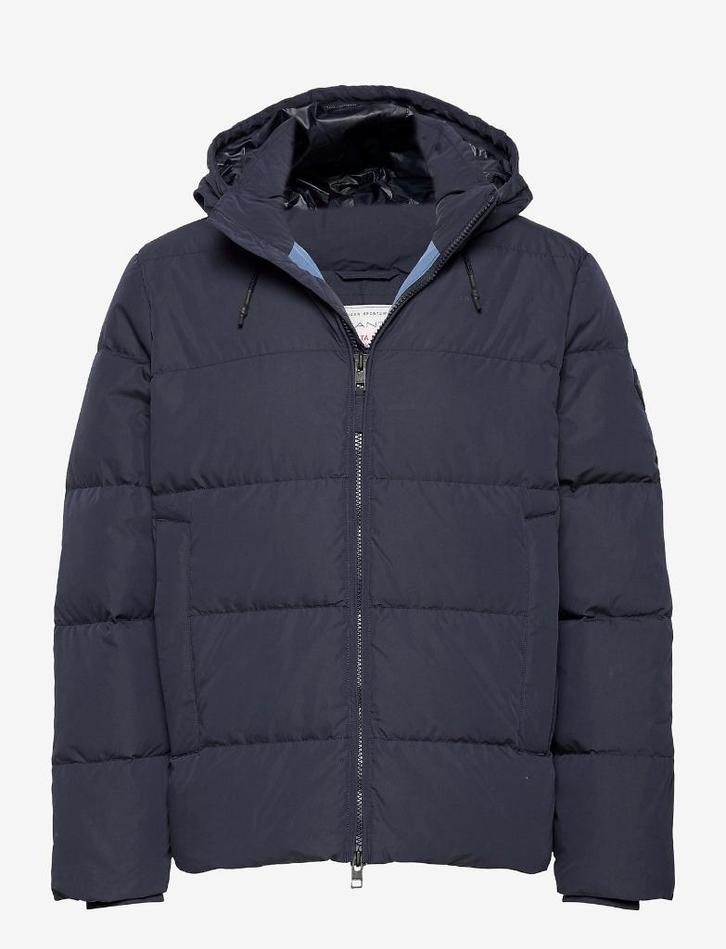 Gant Alta Down Jacket winterjas donsjas jas maat M d-blauw, Kleding | Heren, Jassen | Winter, Gedragen, Maat 48/50 (M), Blauw