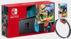 nintendo switch ring fit, Spelcomputers en Games, Spelcomputers | Nintendo Switch, Met games, Met 2 controllers, Ophalen of Verzenden