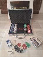 Poker koffer met 200 chips prijs 30€, Hobby en Vrije tijd, Gezelschapsspellen | Kaartspellen, Ophalen of Verzenden, Zo goed als nieuw