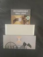 2 stuks Oplaadbare LED Wandlamp Wit - USB-C, Ophalen of Verzenden, Nieuw, Kunststof