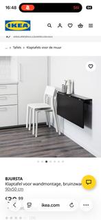 BJURSTA IKEA Klaptafel 90x50 cm, Huis en Inrichting, Ophalen, Minder dan 45 cm, Minder dan 55 cm, Zo goed als nieuw