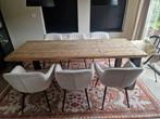 Zware industriële eettafel, Huis en Inrichting, Tafels | Eettafels, Ophalen, Gebruikt, 200 cm of meer, 50 tot 100 cm