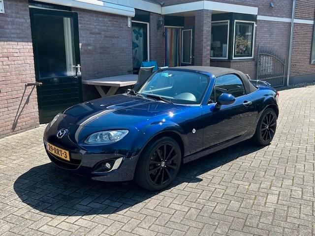 Mazda MX-5 1.8 2011 Blauw org. nl 78000 km, Auto's, Mazda, Particulier, MX-5, Centrale vergrendeling, Cruise Control, Elektrische buitenspiegels