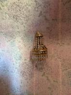 Wandlamp met Kristallen, Ophalen of Verzenden, Gebruikt, Metaal