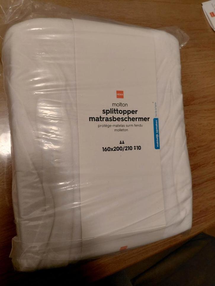 Hema molton splittopper matrasbeschermer 160x200/210, Computers en Software, Antivirus- en Beveiligingssoftware, Nieuw, Ophalen of Verzenden
