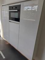 Siematic hoogglans parallelle of als rechte keuken greeploos, Wit, Graniet of Steen, Dubbelwandige keuken, Ophalen of Verzenden