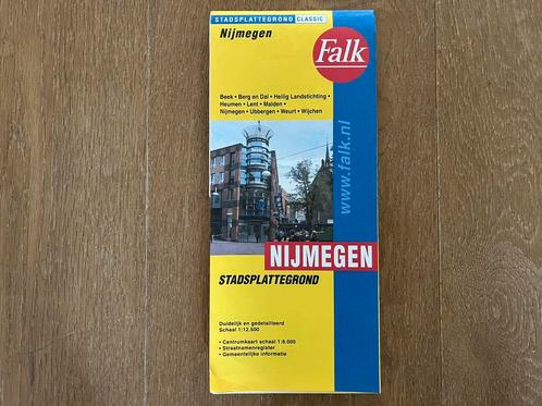 Nijmegen plattegrond, Boeken, Atlassen en Landkaarten, Zo goed als nieuw, Landkaart, Nederland, 1800 tot 2000, Ophalen of Verzenden