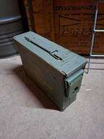 Stalen waterdichte munitiekist MAG, Ophalen of Verzenden, Landmacht, Nederland, Kist of Geocache