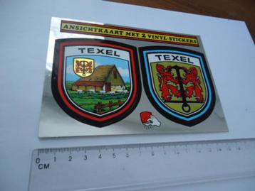 sticker oud TEXEL KAART vinyl 1981 logo retro wadden zee beschikbaar voor biedingen