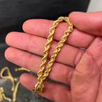 14 karaat gouden rope armband chain schakel, Ophalen of Verzenden, Zo goed als nieuw, Goud