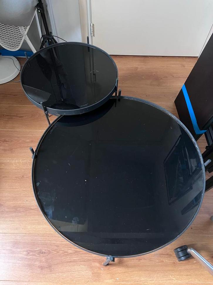 Zuiver Cupid Bijzettafels - Set van 2, Huis en Inrichting, Tafels | Bijzettafels, Gebruikt, Rond, Minder dan 45 cm, 75 cm of meer