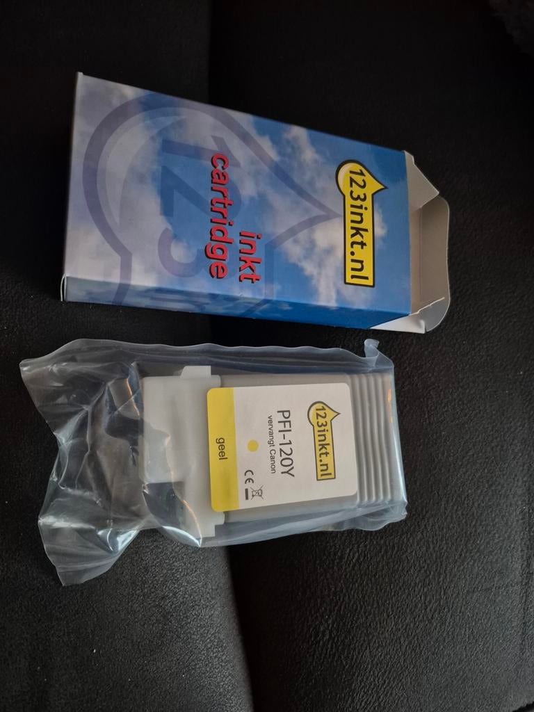 Canon PF1-120Y Gele Inktcartridge - Nieuw, Ophalen of Verzenden, Nieuw, Cartridge, Canon