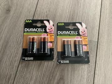 Duracell oplaadbare AAA batterijen 900mAH  beschikbaar voor biedingen