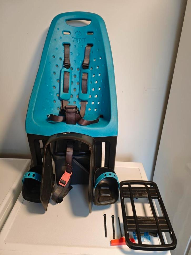 Yepp achterzitje met opzetdrager, Fietsen en Brommers, Fietsaccessoires | Fietsstoeltjes, Gebruikt, Ophalen