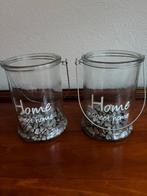 Windlicht  2x, Ophalen of Verzenden, Zo goed als nieuw, Overige materialen, Minder dan 25 cm