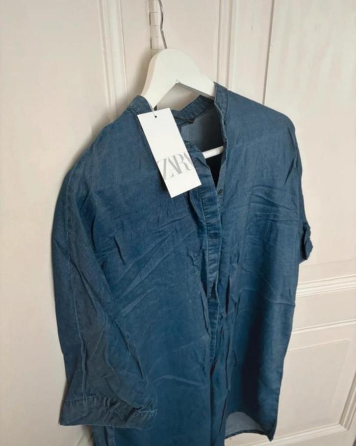 Zara denim tuniek, spijker jurkje, blouse jurk, maat S/M, Kleding | Dames, Jurken, Nieuw, Maat 38/40 (M), Blauw, Boven de knie