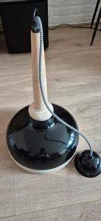 Hanglamp zwart/creme en hout merk By Boo, Huis en Inrichting, Lampen | Hanglampen, Ophalen, Zo goed als nieuw, Hout, Minder dan 50 cm