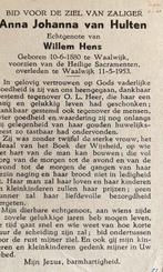 Anna Johanna van Hulten 1880 Waalwijk, Ophalen of Verzenden