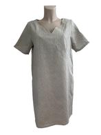 Nathalie Vleeschouwer jurk L, Kleding | Dames, Jurken, Ophalen of Verzenden, Zo goed als nieuw, Grijs, Onder de knie