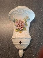 Vintage Wandvaas met Bloemdecoratie, Antiek en Kunst, Ophalen of Verzenden