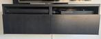 Zwarte IKEA tv kast zwevend, Ophalen, Gebruikt, 100 tot 150 cm, Minder dan 100 cm