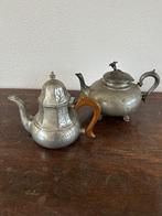 Antieke tinnen theepotten, Antiek en Kunst, Ophalen of Verzenden