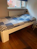 Auping eenpersoonsbed met elektrische spiraalbodem, Ophalen, 90 cm, Eenpersoons, Wit