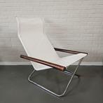 Lounge Vouwstoel Fauteuil NY Chair Takeshi Nii Japan jr 50, Gebruikt, Metaal, 75 tot 100 cm, Ophalen of Verzenden
