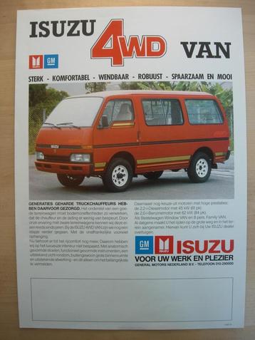 Isuzu 4WD Van Brochure 1986 – 4x4 WFS beschikbaar voor biedingen