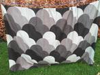 Vintage / retro gordijn met grafische retro print 70s! 🤎, Gebruikt, Bruin, 200 cm of meer, 150 tot 200 cm