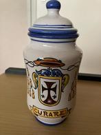 Zeldzame handgeschilderde apothekerspot Curare vintage, Antiek en Kunst, Antiek | Keramiek en Aardewerk, Ophalen of Verzenden