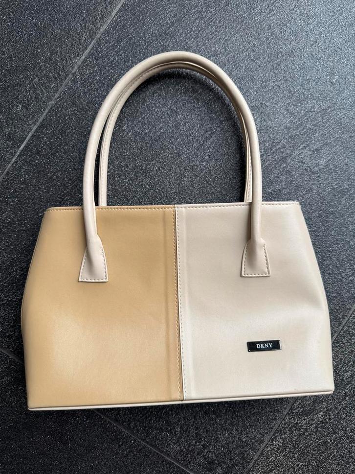 Vintage Y2K beige patchwork print schouder tas, Sieraden, Tassen en Uiterlijk, Tassen | Damestassen, Zo goed als nieuw, Schoudertasje